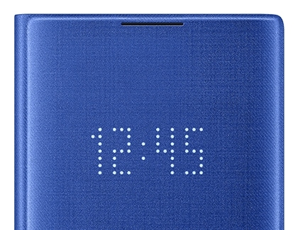 Estuche LED para Note10 que muestra la hora