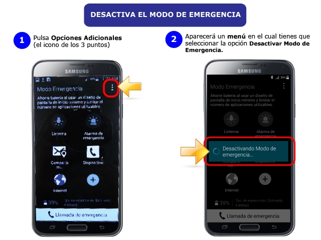 Desactiva el modo de emergencia en tu móvil: guía paso a paso