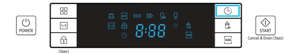 Using the Delay Start Function of your Dishwasher | Samsung Australia
