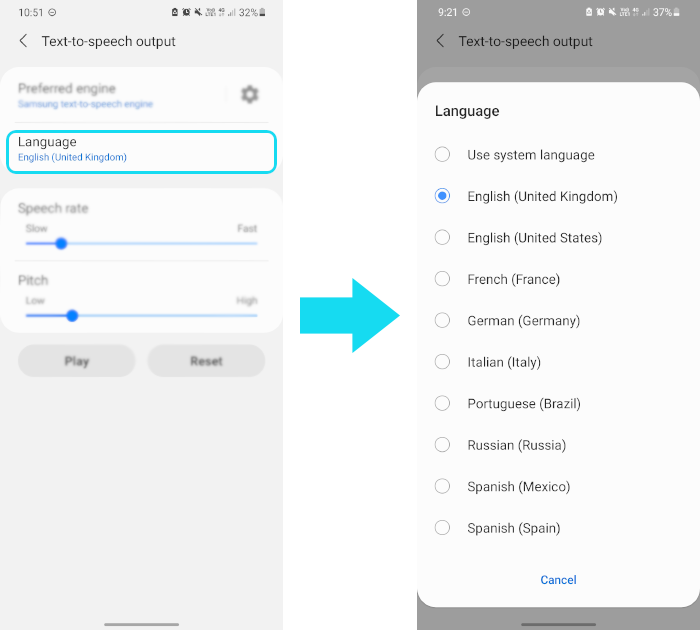 Using the TalkBack Feature | Samsung Australia