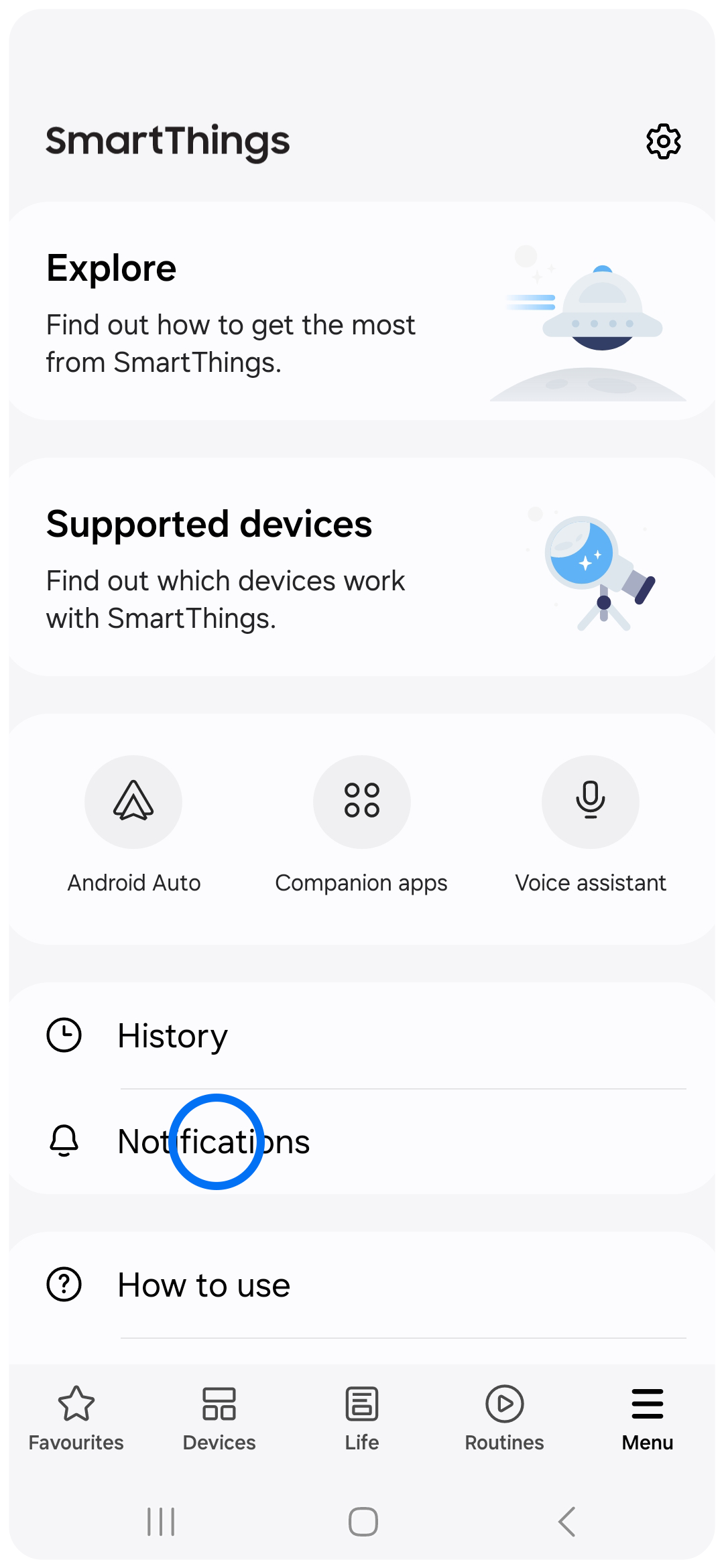 Enabling or Disabling SmartThings Notifications | Samsung Australia