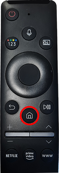 Home button on TV remote