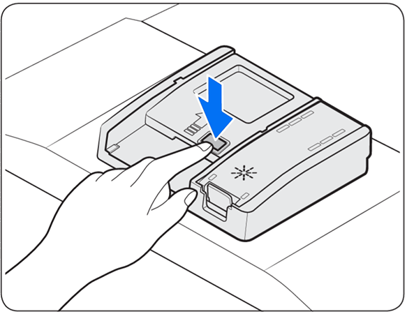 open the detergent dispenser flap