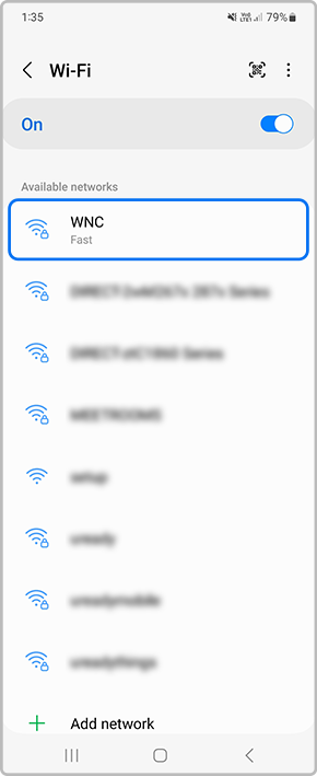 Wi-Fi, Connect to a Wi-Fi network