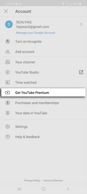 Get YouTube Premium