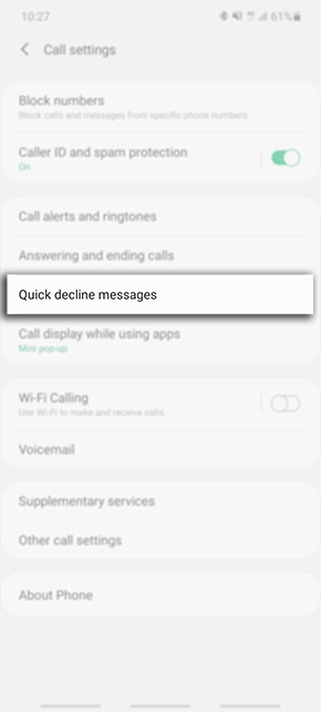 Sending Quick Decline Messages on my Samsung Phone | Samsung Gulf