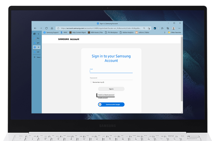 Resetting my Samsung Account Password | Samsung Australia