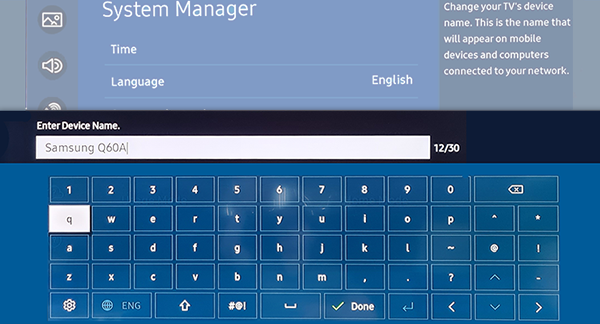 Change your TV Device Name | Samsung Australia