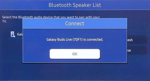 Connect a Bluetooth device to your Samsung TV