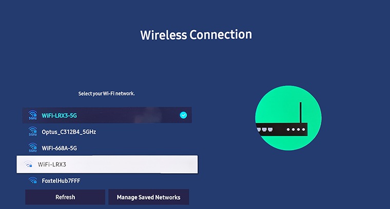 how to connect to wps wifi using samsung jv 7