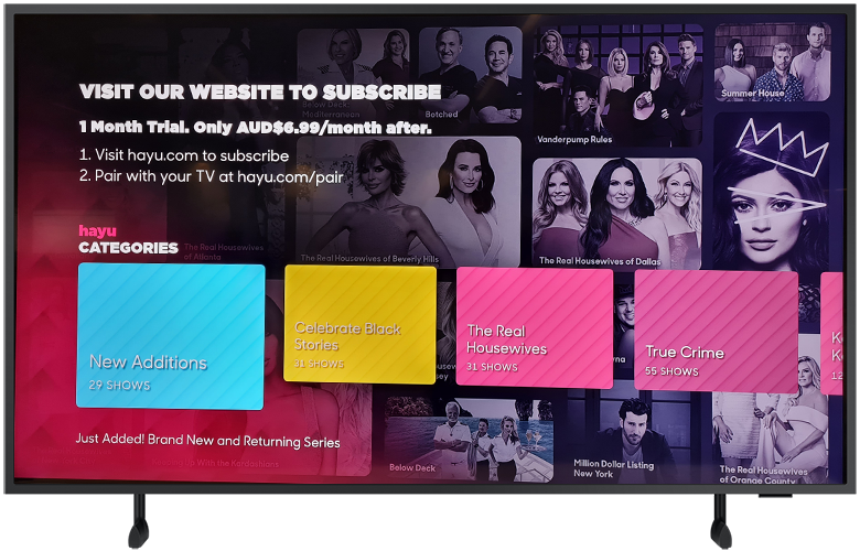 Which Samsung TV Supports the Hayu App? Samsung Australia
