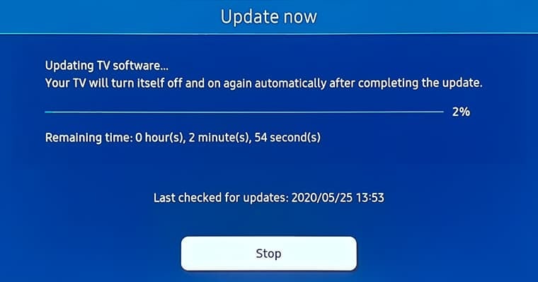 samsung smart tv software update download