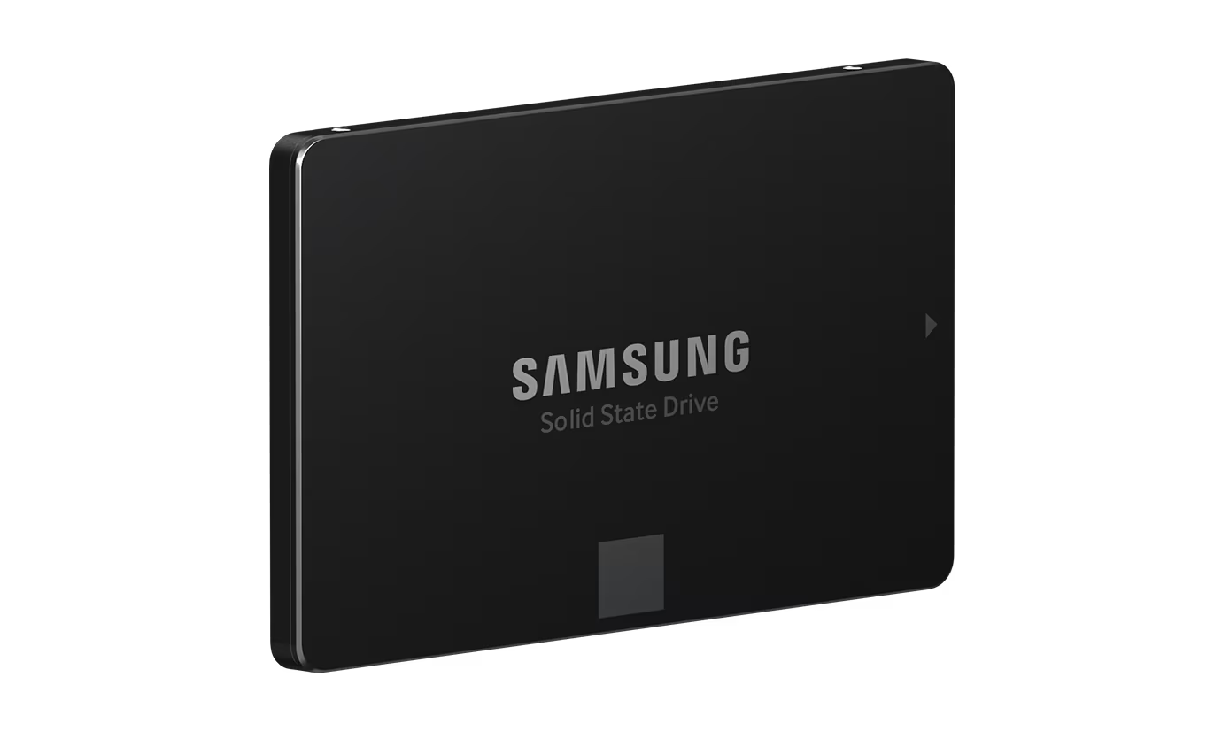 The 870 EVO product sits at a slightly diagonal angle in the rightmost square.