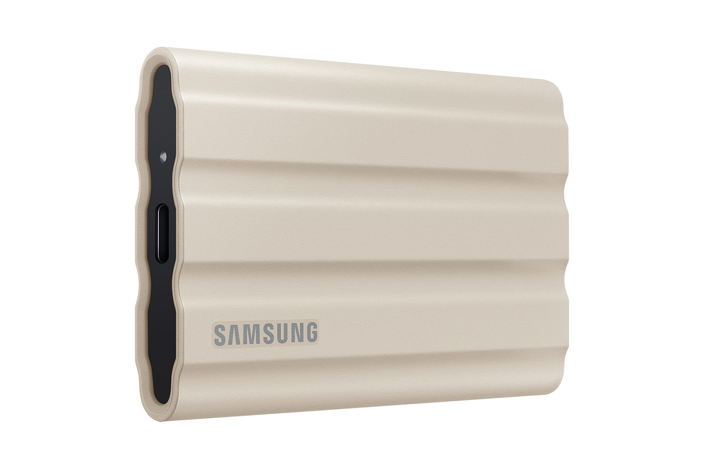 The T7 Shield product sits at a slightly angled angle in the center square.