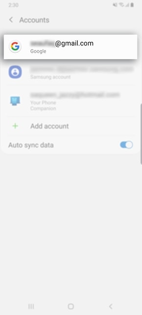 How do I remove an existing Google Account on my Samsung device ...