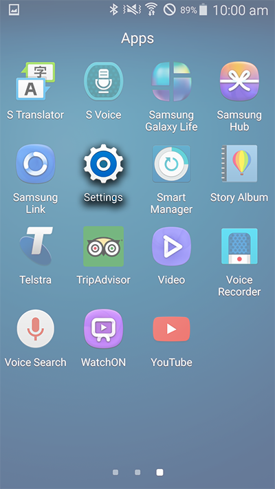 Uninstall an app on a Samsung device Samsung Australia
