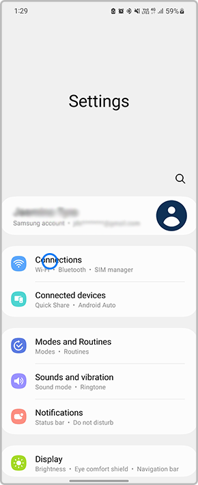 Head into Settings and tap on Conections