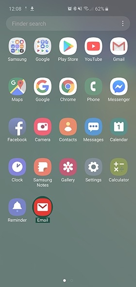 samsung galaxy email app