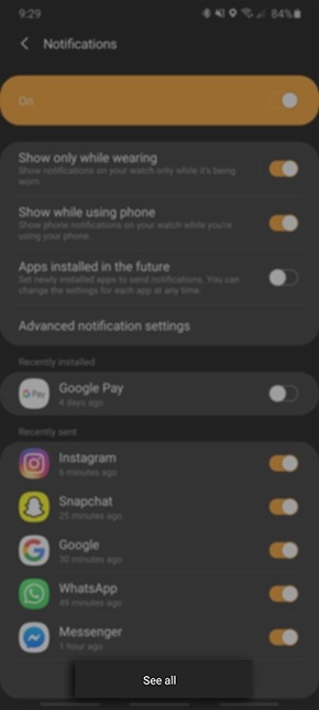 whatsapp notification on samsung galaxy watch