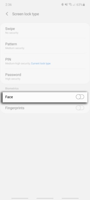 Setting up the Biometrics and Security Samsung Australia
