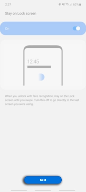 Setting up the Biometrics and Security Samsung Australia