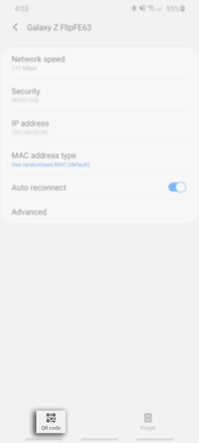 Sharing a Wi-Fi Profile Using QR Code | Samsung Australia