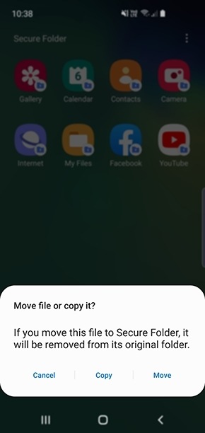 can you transfer secure folder samsung to new phone