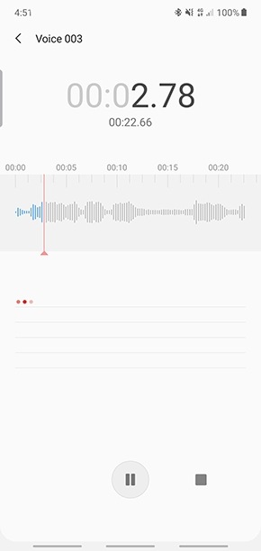 voice recorder samsung s9