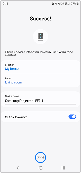 Use apps on your Samsung Smart TV and projector