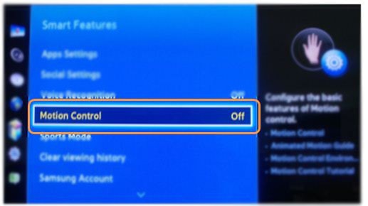 How Do I Enable Motion Control On My Smart Tv Samsung Australia