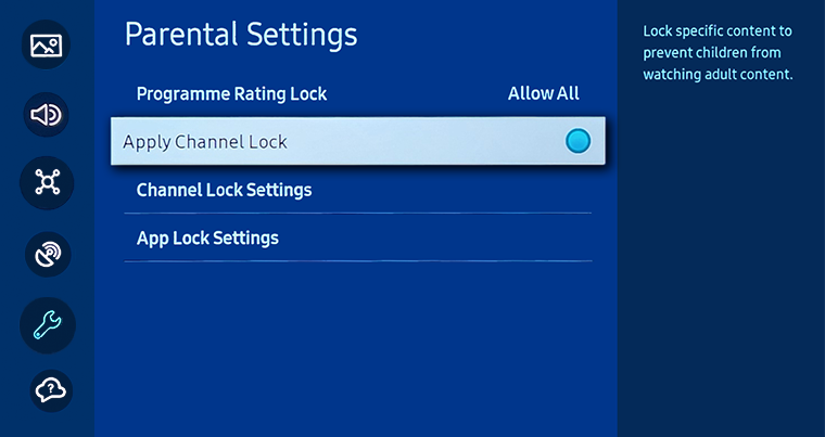 Parental Lock Channels on your Samsung TV | Samsung Australia