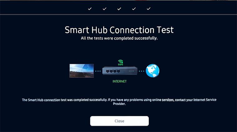 Smart Hub Connection Test | Samsung Australia