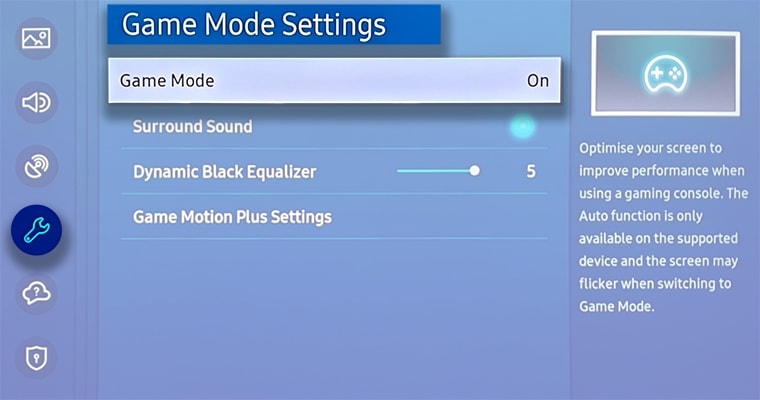 samsung tv equalizer settings