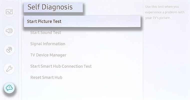 Self Diagnosis Menu