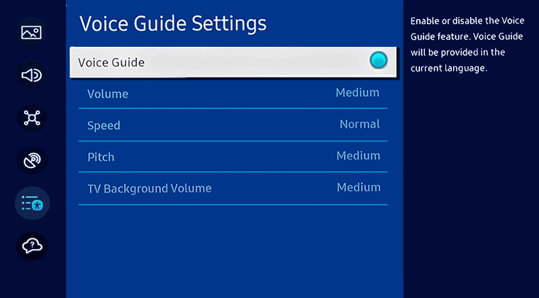 Voice Guide Announces What I Do On My Samsung Tv Samsung Australia 6742