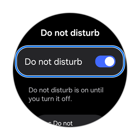 How to use Do not disturb mode on your Samsung Galaxy Watch series ...