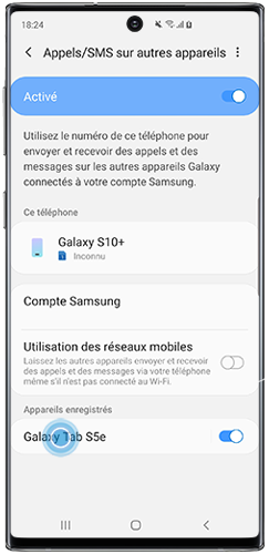 comment recevoir les sms sur samsung