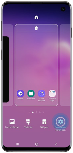 comment mettre contact sur écran accueil samsung