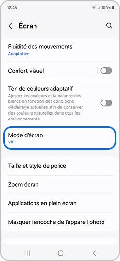 Comment ajuster l’affichage des couleurs sur l’écran de la série Galaxy ...