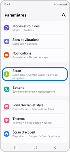 Comment ajuster l’affichage des couleurs sur l’écran de la série Galaxy ...