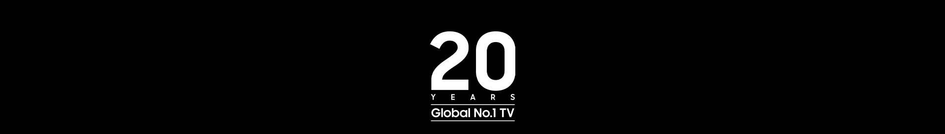 A logo reads 20 Years Global No. 1 TV.