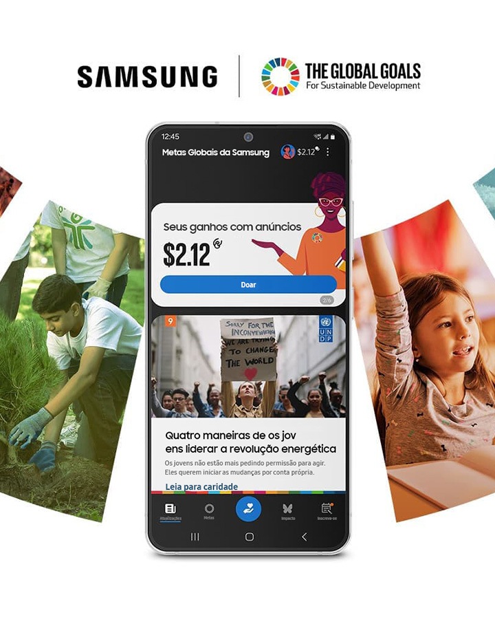 Samsung Global Goals | Aplicativos e Serviços | Samsung BR