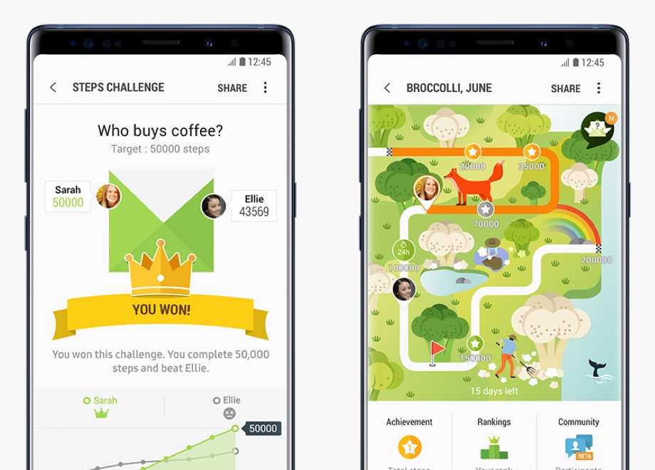 Карта в samsung health