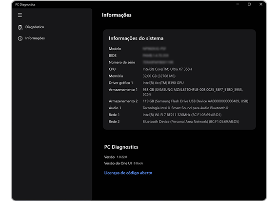Como usar o PC Diagnostics no seu Samsung Galaxy Book6 | Samsung
