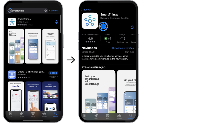 Como instalar e usar o aplicativo SmartThings no seu iPhone Samsung BR