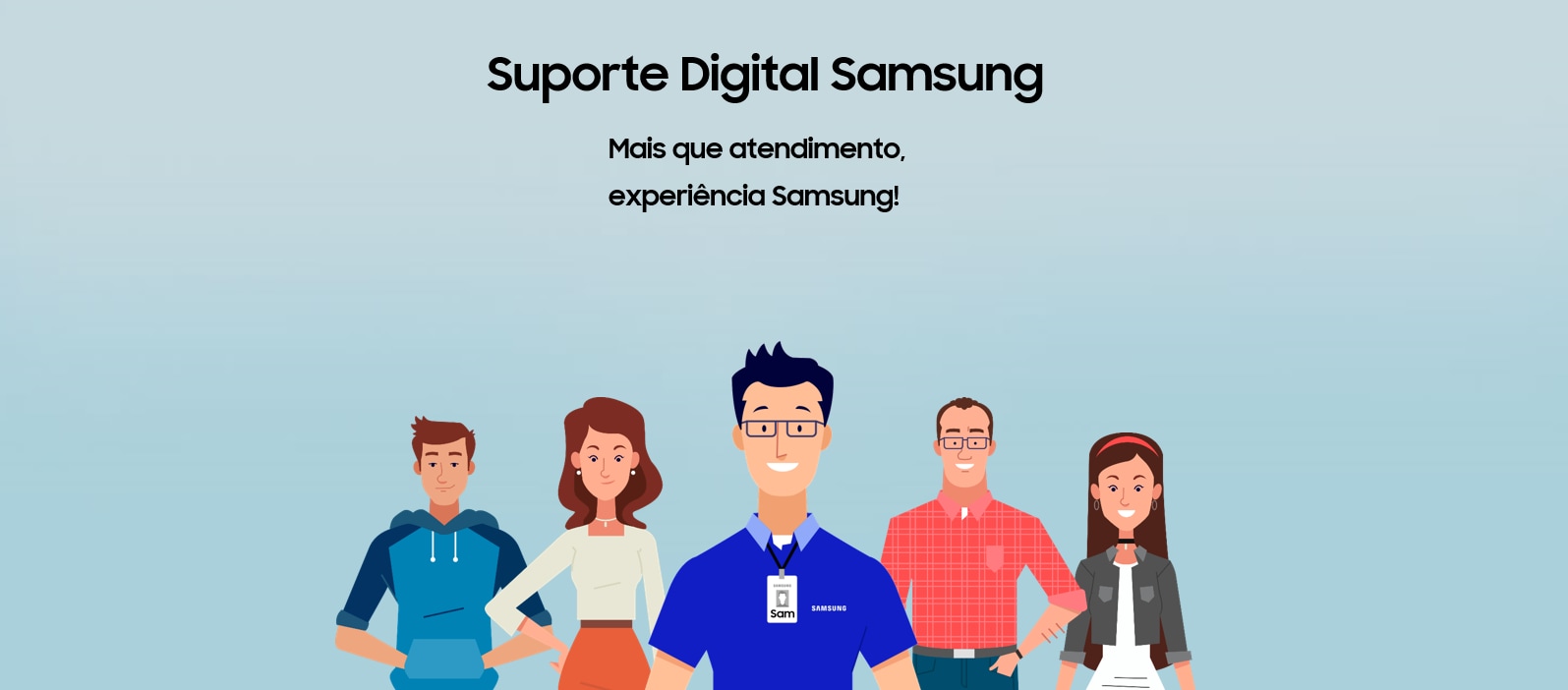 Agora o atendimento telefônico Samsung também é Digital.