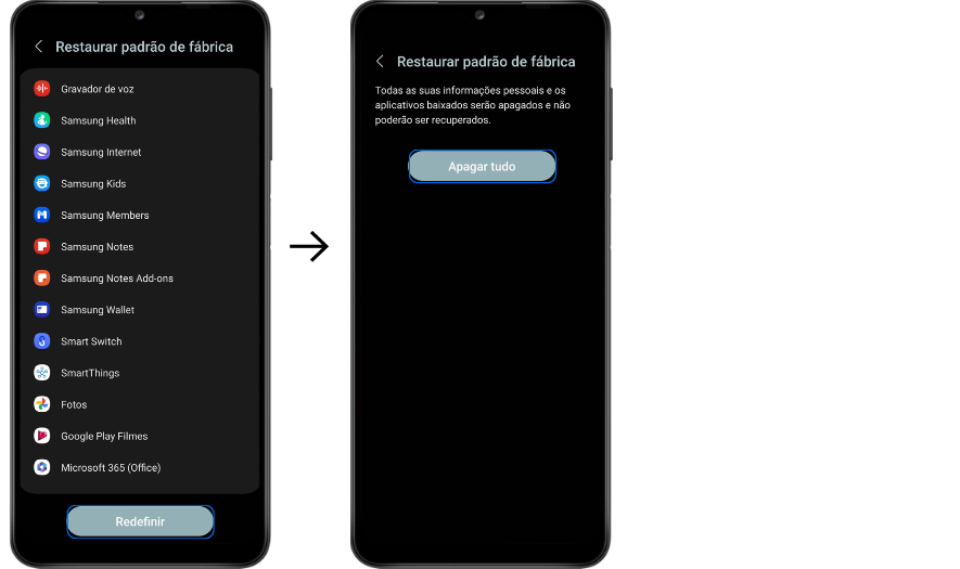 Como resetar celular Samsung