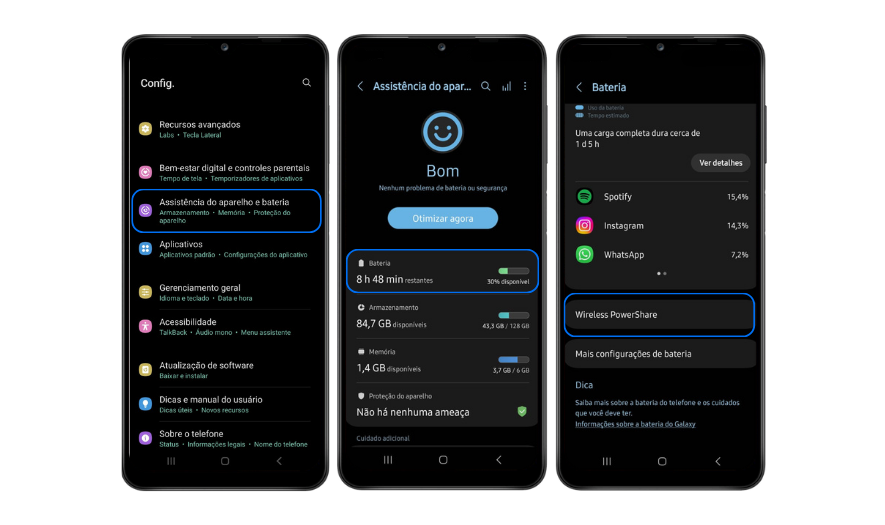Como usar o PowerShare no seu Smartphone Samsung Galaxy Samsung BR