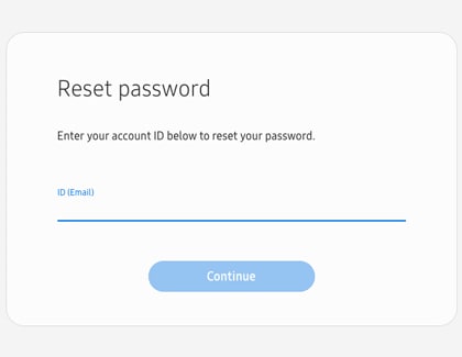 Reset your password