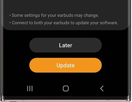 Software updates with the Galaxy Wearable app